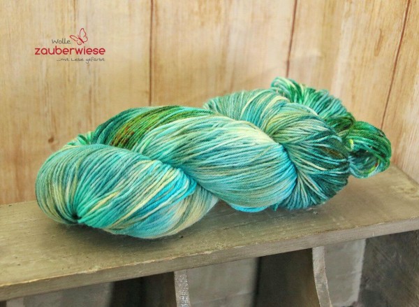 Sonderfärbung Kiel 2026, 4-fach Sockenwolle 400m, mulesingfrei