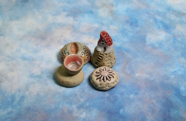 Handgemachte Tränkesteine für Insekten, 4 Stück