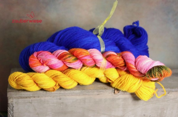 Sockenset am Nachthimmel, 4-fach Sockenwolle 400m, mulesingfrei