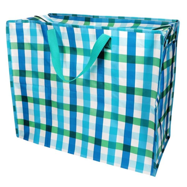 Rex Jumbo Tasche Blue Gingham