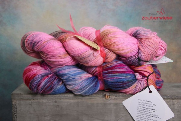 Unikat-Set, 4-fach Sockenwolle
