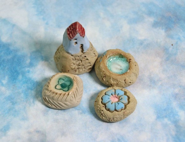 Handgemachte Tränkesteine für Insekten, 4 Stück