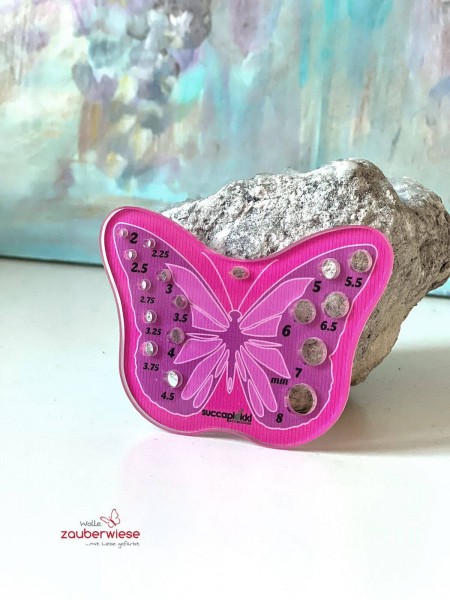 Nadelmaß Schmetterling pink