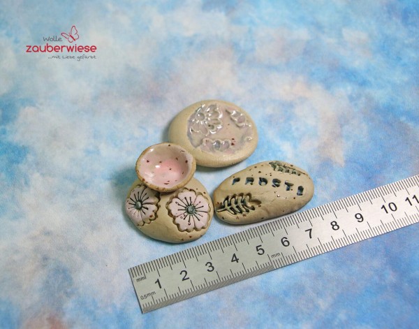 Handgemachte Tränkesteine für Insekten, 3 Stück