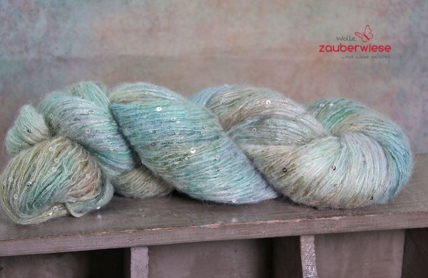 Seehaus, Pailletten Flauschgarn 390m, 100g