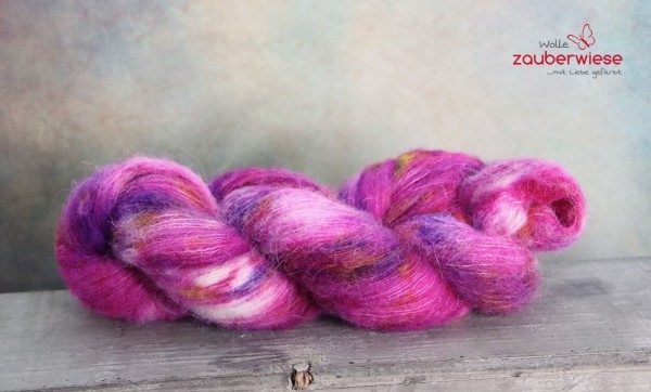 Himbeertorte Baby Alpaka Merino Seide Flausch