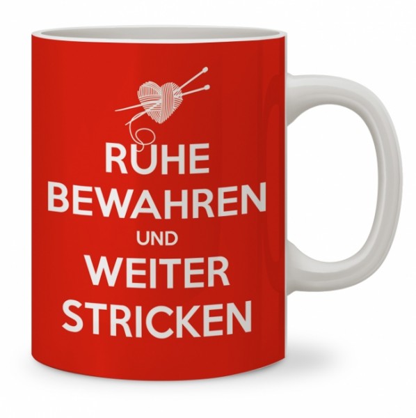 Ruhe bewahren und weiter Stricken