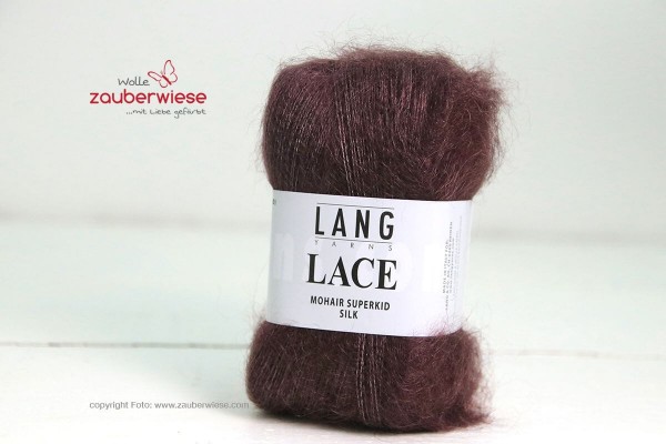 Lace aubergine, 310m, 25g, kidM1240