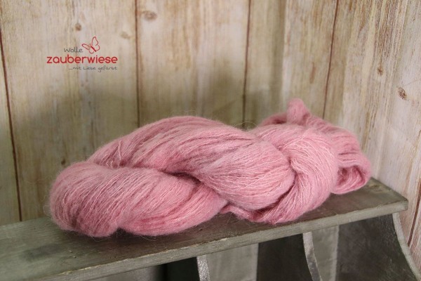 Rosenquarz Baby Alpaka Merino Seide Flausch