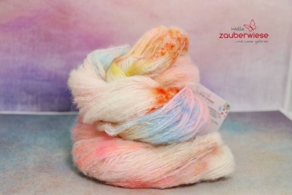 Zuckerwatte Baby Alpaka Merino Seide Flausch