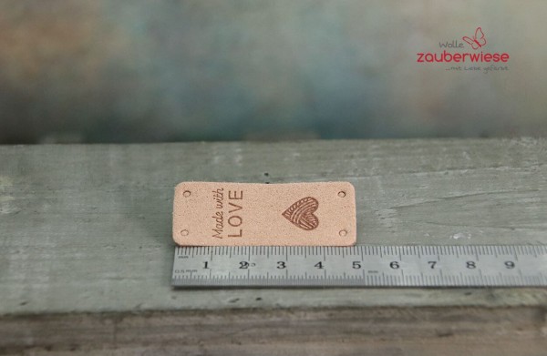 Etikett made with love, cognac