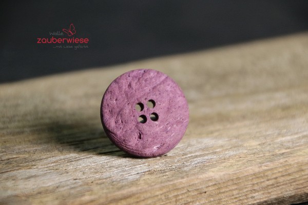 Kokosknopf 25mm aubergine