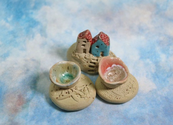 Handgemachte Tränkesteine für Insekten, 3 Stück