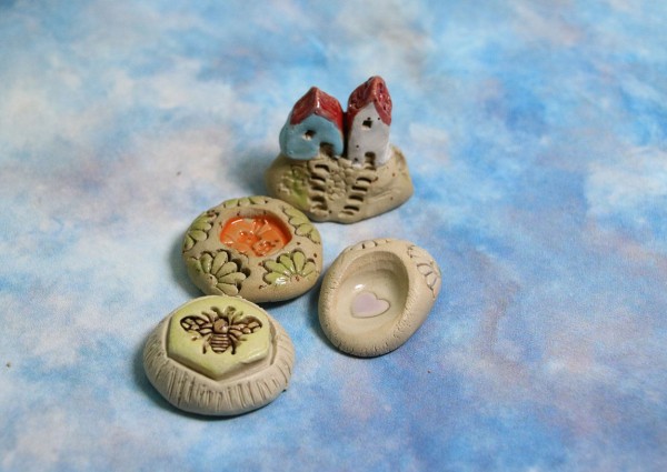 Handgemachte Tränkesteine für Insekten, 4 Stück