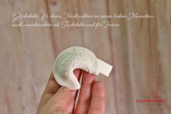 Glückskeks aus Porzellan