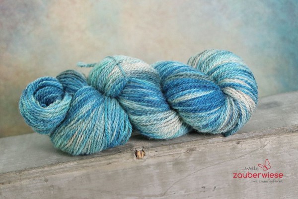einen Sommer lang, Shetland, Blue Faced Leicester, Alpaka, 350m ohne superwash Ausrüstung, mulesingfrei 