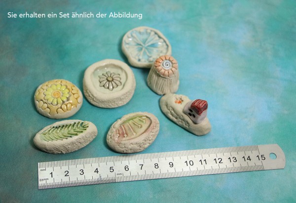 Handgemachte Tränkesteine für Insekten, 7 Stück