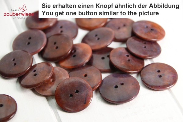 Tagua Steinnuss Knopf