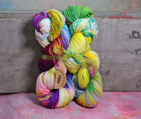 Unikat-Set, 4-fach Sockenwolle