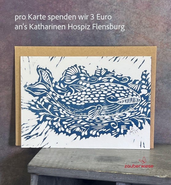Handgedruckte Linol-Karte – A6