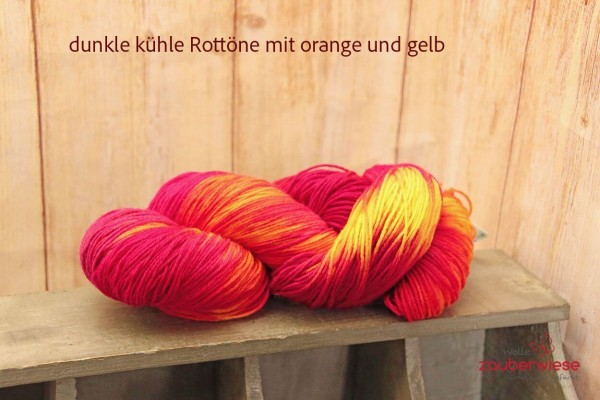 Kaminfeuer, 4-fach Sockenwolle 400m, mulesingfrei