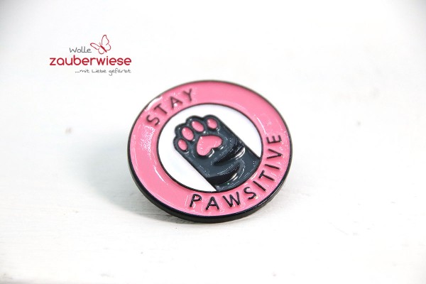 Emaille Pin stay pawsitive