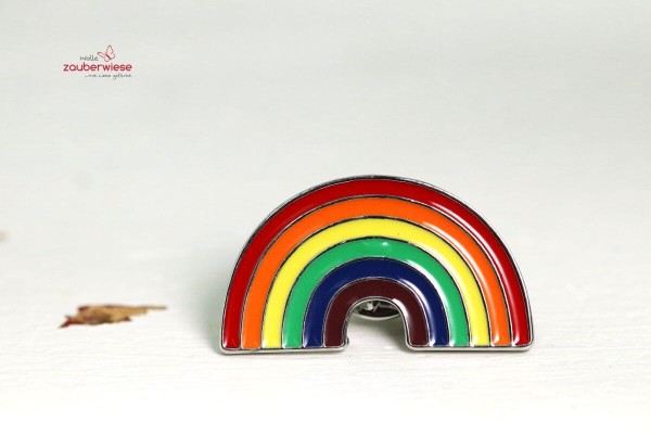 Emaille Pin Regenbogen 2