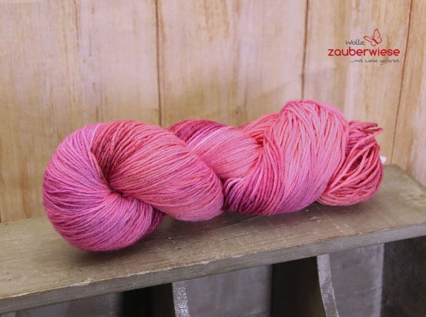 Leuchtblüte, 4-fach Sockenwolle 400m, mulesingfrei