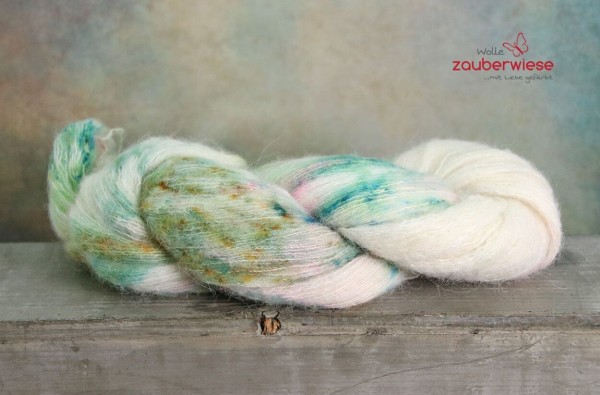 Steinsprenkel Baby Alpaka Merino Seide Flausch