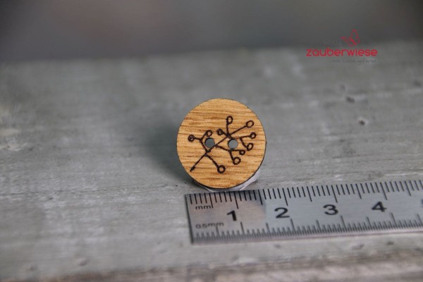 Holzknopf Efeubeere