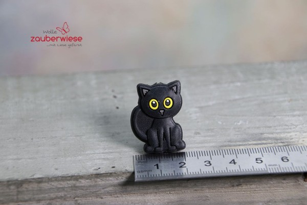 Nadelstopper Katze schwarz