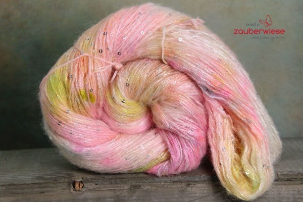 Pastelltraum, Pailletten Flauschgarn 390m, 100g