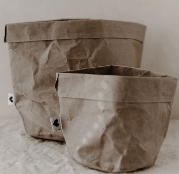 Paperbag 2er Set grau