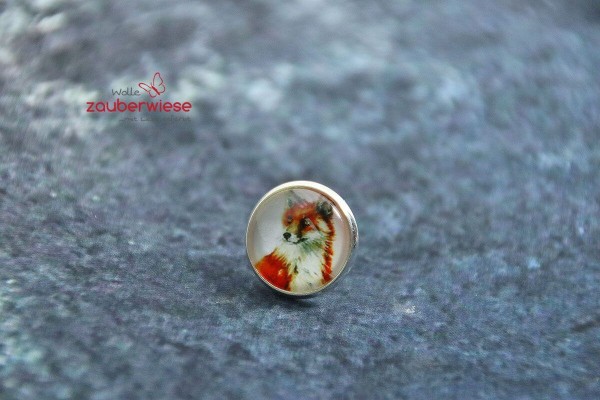 Cabochon Pin Fuchs