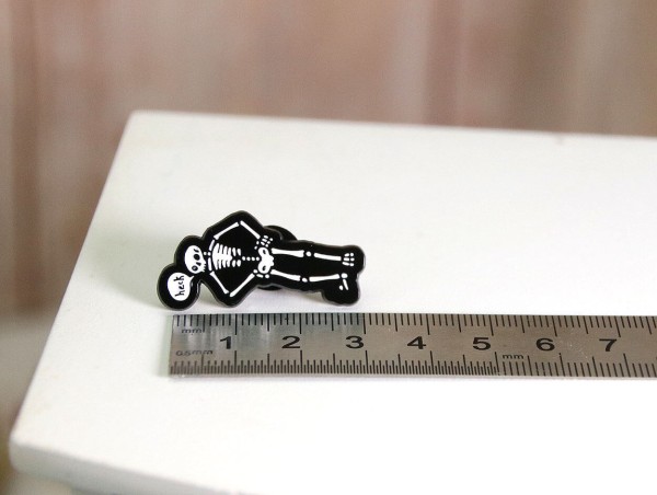 Emaille Pin Skelet