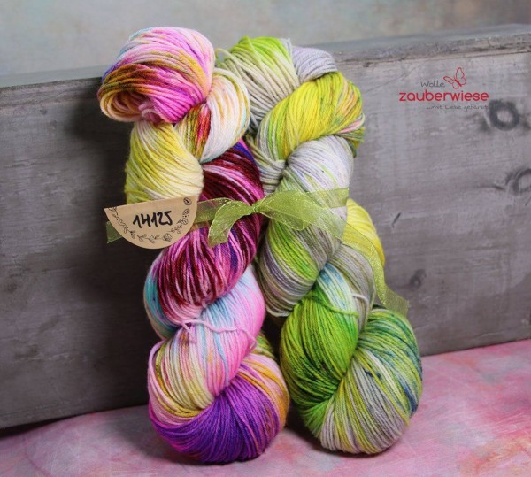 Unikat-Set, 4-fach Sockenwolle
